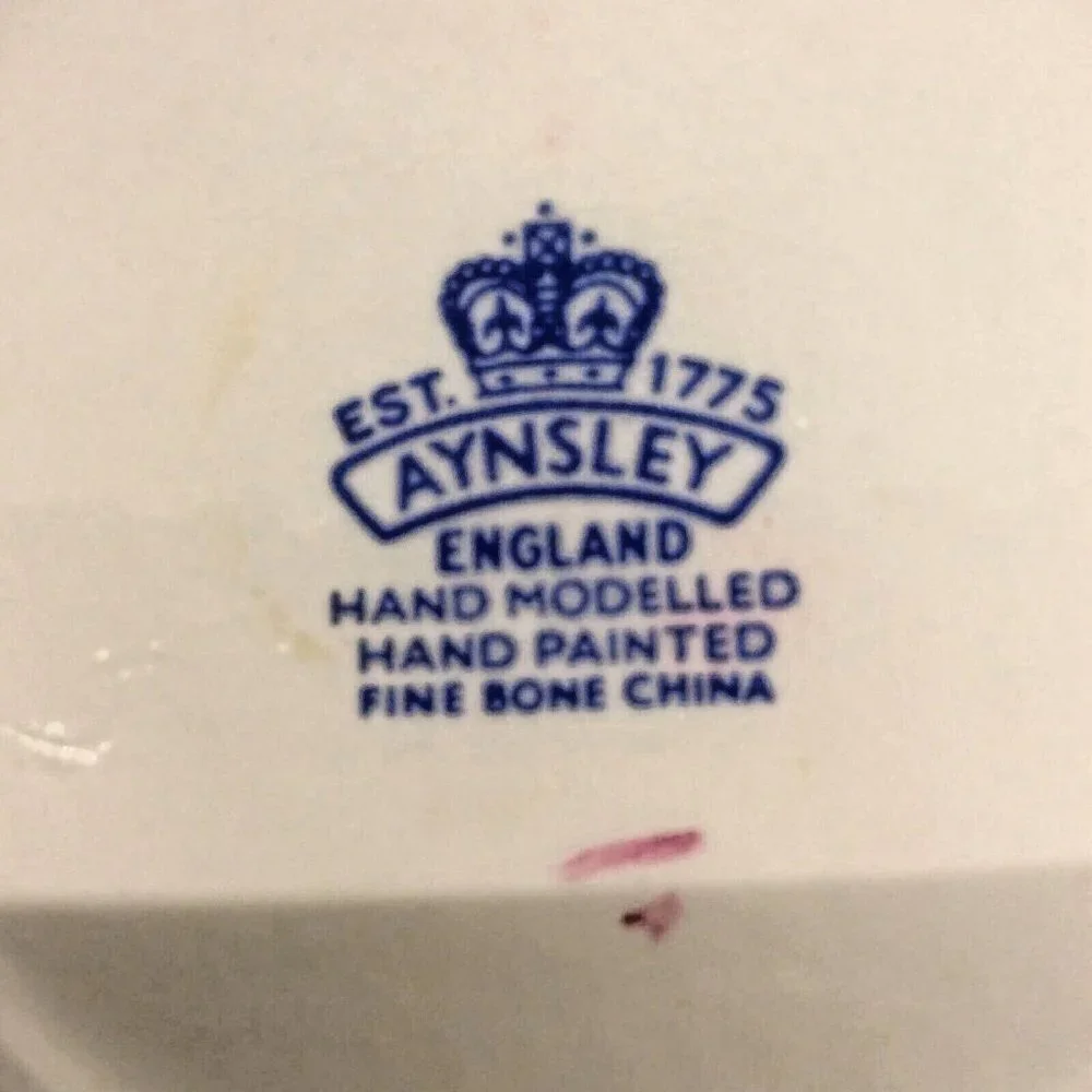 Aynsley Floral China Taper Candle Holder